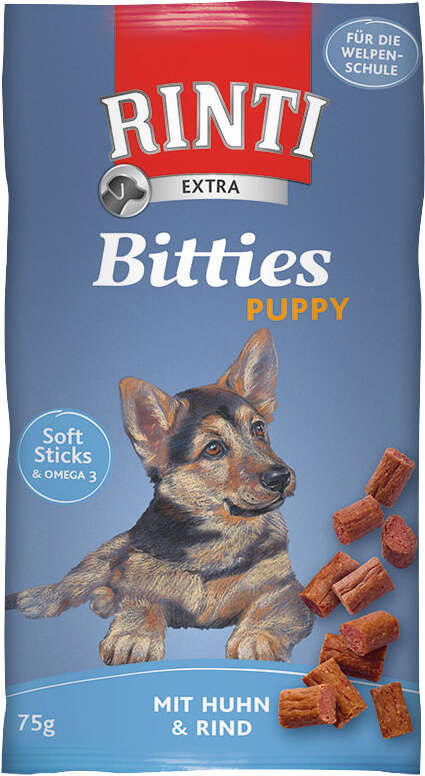 RINTI Hundeleckerlis Bitties Welpensticks Huhn+Rind